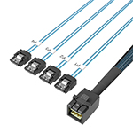 HD Mini SAS SFF-8643转4SATA 效劳器硬盘数据线